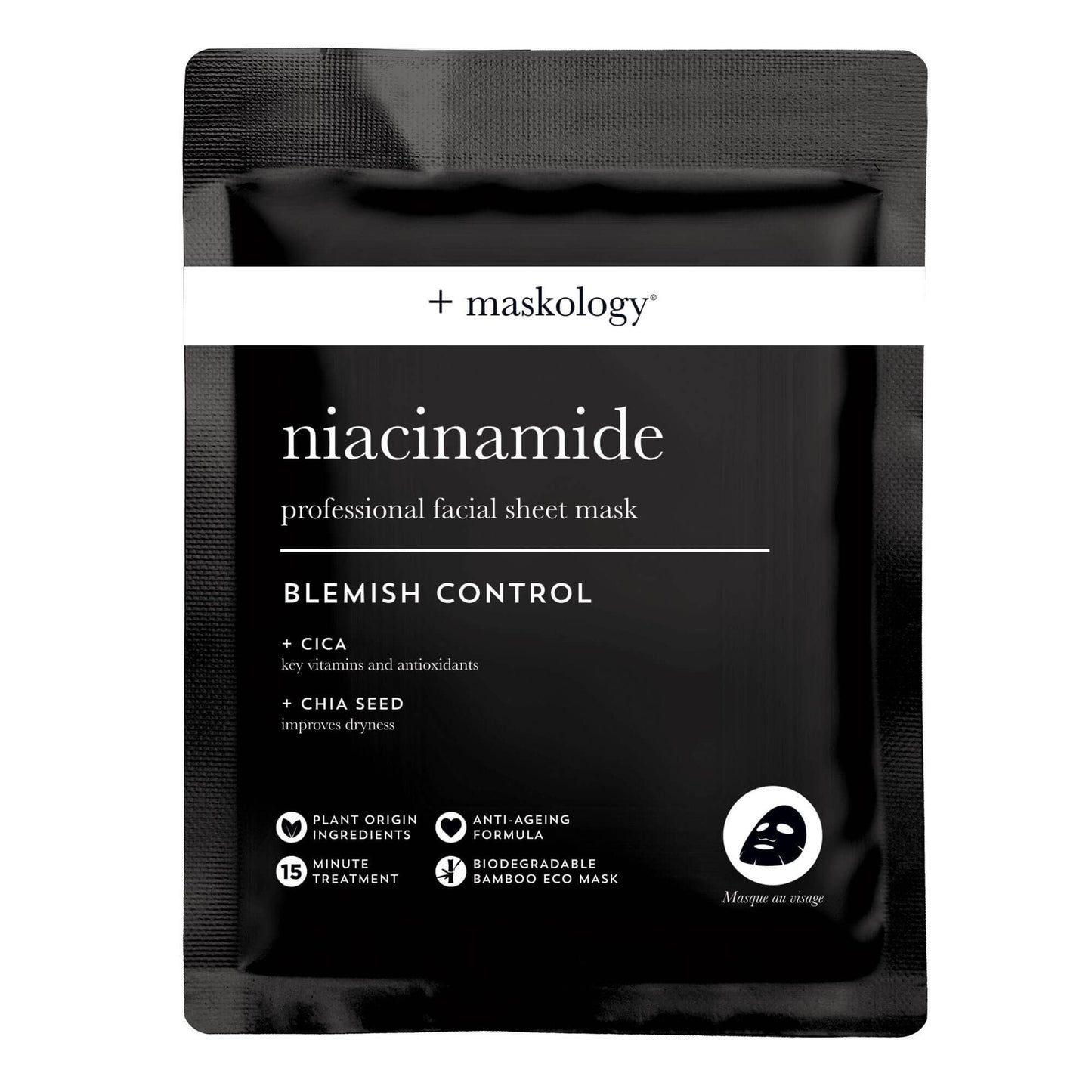 +maskology NIACINAMIDE Professionelle Tuchmaske